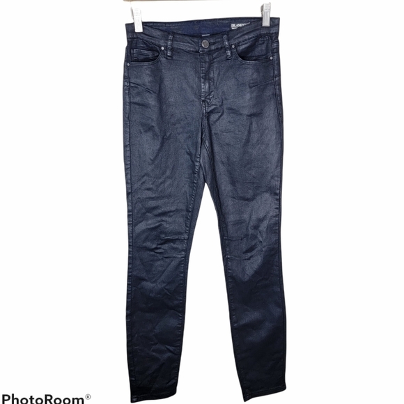 Blank NYC | The Bond Black Coated Skinny Jeans - Picture 1 of 10